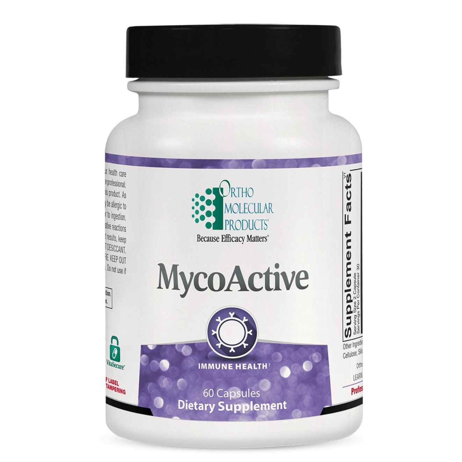 Ortho Molecular, MycoActive, 60 Capsules UPC 615033001773 | Hilife Vitamins